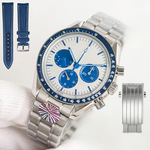Top-grade Classic Stainless Steel <b>Case</b> Chronograph Multi-functional Waterproof Automatic Mechanical Men's <b>Watch</b> - Product Image 2