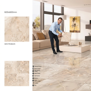 Dollcer Pearl Light 600x600mm Digital Glazed Porcelain Tiles Polished Marble Look Floor Design - Product Image 3