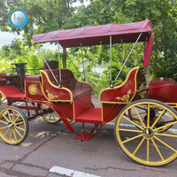 Chariot électrique à 4 roues électrique personnalisé de haute qualité et chariot tiré par des chevaux pour le mariage royal pour le tourisme à vendre
