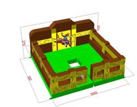 Máquina de montar toros de rodeo mecánico inflable de PVC para parque de atracciones al aire libre juego de lucha de toros a la venta