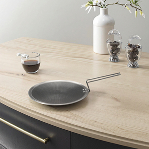 Padella Tawa Moderna in Metallo Triplo Strato con Rivestimento <span class=keywords><strong>Antiaderente</strong></span> in Ceramica, Design Ecologico Adatto al <span class=keywords><strong>Forno</strong></span>, per Fornelli a Gas e a Induzione, Portatile e Resistente - Product Image 6