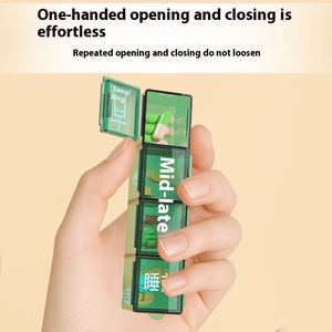 Portable Multi-Compartment Travel Pill <b>Box</b> Cross-Border Medicine Dispensing and <b>Storage</b> <b>Box</b> with Convenient <b>Storage</b> Bin - Product Image 4