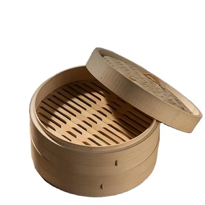 2025 nouveau Style bambou écologique <span class=keywords><strong>jetable</strong></span> Mini fait à la main bambou vapeur couverture en acier inoxydable 3L capacité 3 couches bébé ours - Product Image 2