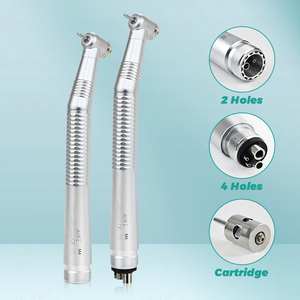 Turbina de Aire de Alta Velocidad Dental con 4 Orificios |   Cabezal Cerrado Anti-Succión |   Tipo de Botón/Palanca, Rodamiento Cerámico - Product Image 4