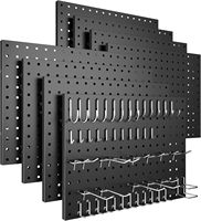 Panneaux de fixation murale métalliques Chenlong (lot de 8) (50 crochets) – Robustes, écologiques, imperméables, couleur personnalisable, montage mural facile, design moderne
