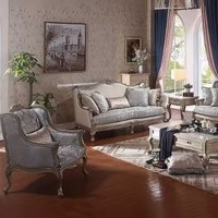 Canapé d'angle européen en tissu rembourré à prix de gros avec structure en bois pour salon