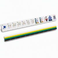 Ensemble de Mahjong de Luxe Personnalisé OEM en Acrylique, 160 Tuiles Gravées, Cadeau de Fêtes, Voyage de Fin de Semaine, Noël, Famille, Qualité Supérieure