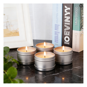 Recipiente para Velas con Tapa Metálica en Forma de Domo, Caja de Lujo, Cera con Fragancia Natural, Presentación de Productos de Boutique - Product Image 4