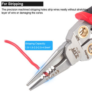 เครื่องมือปอกสายไฟอเนกประสงค์ YTH 8-in-1 ทำจากสแตนเลส พร้อมปากคีบปอกสายไฟ และปากกาวัดแรงดันไฟฟ้า - Product Image 2