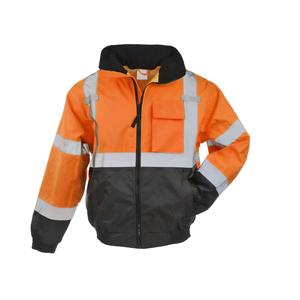 High Visibility Reflective <b>Jacket</b> ANSI Class 2 Safety Workwear for Outdoor <b>Workers</b> - Product Image 1