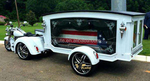 Funeral Tow <b>Trailer</b> Victorian Elegant Coffin Carrier <b>Trailer</b> Custom Metal Decoration for Premium Funeral Events - Product Image 6