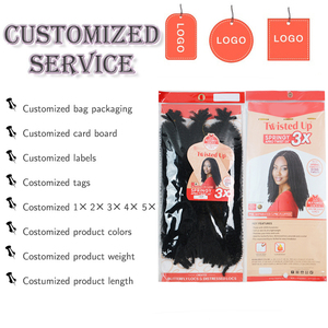 Extensions de cheveux afro crépus pré-étirés super bon marché, 16 pouces, 180g, en vrac, pour dreadlocks, réparation de locs, torsades, crochet, extension à ressort simple - Product Image 5