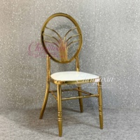 Chaises de banquet empilables en métal doré pour événements, idéales pour les mariages, les fêtes en extérieur et les hôtels de luxe – Vente en gros depuis la Chine