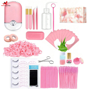 Kit de Práctica Profesional para Extensión de Pestañas, Champú para Pestañas, Pinzas, Limpiador, Reutilizable, GZ RTS, Pedido Mixto al por Mayor - Product Image 1
