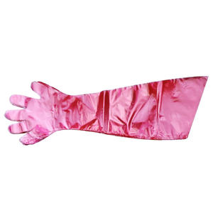 ถุงมือสัตวแพทย์แบบยาวคลุมไหล่สำหรับผสมเทียม สีส้ม - Product Image 1