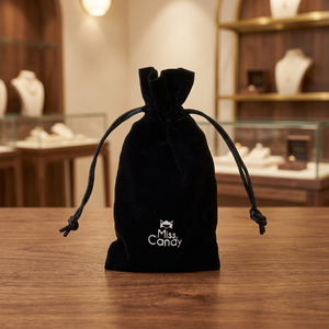 Sac à vin en velours avec cordon de serrage et logo personnalisé, pochette en tissu recyclable pour vin, cosmétiques, chaussures et thé, pour bouteilles promotionnelles - Product Image 1