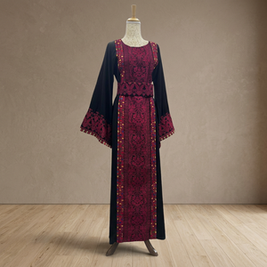 Vestido de Novia Tradicional Marroquí Premium para Mujer, Kaftán de Lujo, Satén Recto, Elegante, Bordado, Formal, para Fiesta de Noche - Product Image 3