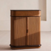 Commode en bois massif FERLY, grande capacité de rangement, meuble de chambre robuste pour l'organisation de la maison