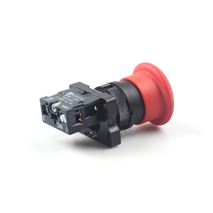 Bouton poussoir champignon XB2-ES542 22 mm ROUGE, interrupteur d'urgence en plastique 10A - Product Image 3