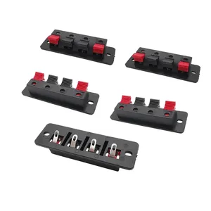 WP4 4 Positions Connector 4 Poles Audio Speaker Terminal Push In Spring Terminals Breadboard Clips