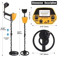 Détecteur de métaux industriel IP65 haute sensibilité pour la recherche d'or et d'argent souterrains