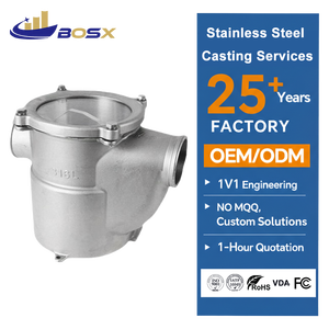 Servicio de Fundición de Precisión en Acero Inoxidable 316L Personalizado y No Estándar de BOSX para Carcasas de Filtros de Agua Marina - Product Image 1
