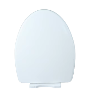 Siège de toilette rond blanc moderne avec charnières à fermeture douce et silencieuse et système de dégagement rapide pour un nettoyage facile, couvercle en plastique durable - Product Image 5