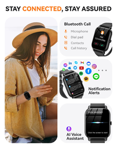 สมาร์ทวอทช์ IP68 กันน้ำ ตรวจวัดอัตราการเต้นของหัวใจ สมาร์ทวอทช์ สายรัดข้อมือฟิตเนส สมาร์ทวอทช์ - Product Image 6