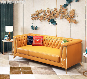 Sofá de madera personalizable con diseño de capa, sillón de 2 a 3 plazas - Product Image 2