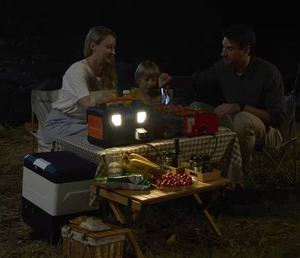 Station d'alimentation portable au lithium-ion 1200W à onde sinusoïdale pure pour le camping, la maison, la sauvegarde d'urgence et l'utilisation en camping-car, démarreur de batterie, générateur <span class=keywords><strong>solaire</strong></span> - Product Image 5