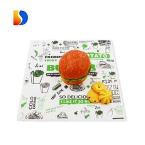 Customized Printed Logo Water Grease Proof Food Wrapping <b>Paper</b> for Sandwich Burger Bread Cake Packaging - Product Image 6