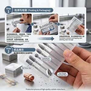 ชุดดอกกัดอเนกประสงค์ 10 ชิ้น ขนาดแกน 3 มม. เส้นผ่านศูนย์กลางใบมีด 6 มม. สำหรับขัดโลหะและแกะสลัก - Product Image 6