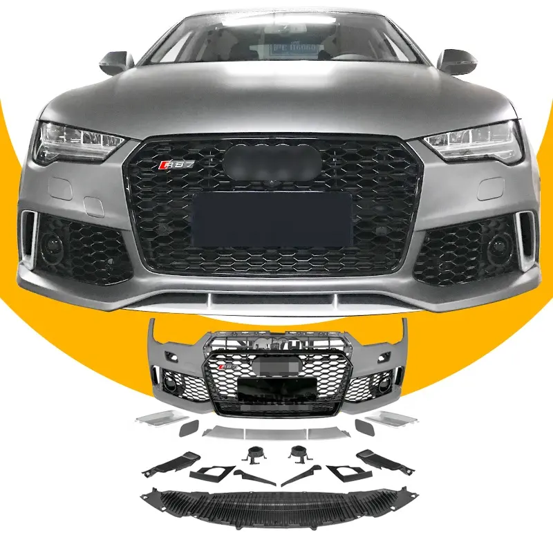 2016-2018 RS7 Body Kit für Audi A7 C7.5 Front stoßstange mit Grill Auto Modified Hochwertiges PP-Material