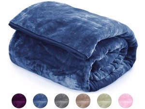Couverture <span class=keywords><strong>polaire</strong></span> imperméable à carreaux, <span class=keywords><strong>Plaid</strong></span> uni avec imprimé Photo, 100% Polyester, 1 pièce - Product Image 3