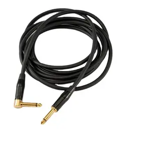 20 foot Guitar Patch Cable 1/4 inch Straight to Angled Pro Audio Cable from China supplier for Electric Guitar