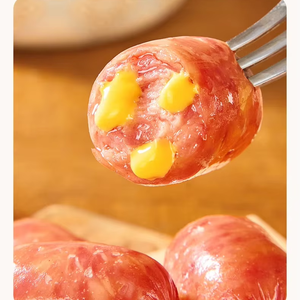 Salchicha de cerdo con queso Hongxiangji, textura suave, salada, lista para comer, snack de un solo bocado, al por mayor, deliciosa <span class=keywords><strong>comida</strong></span> para el tiempo libre, fabricante OEM ODM - Product Image 1