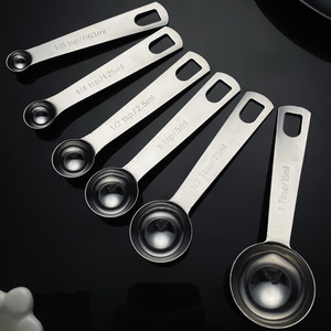 ชุดช้อนตวงสแตนเลส 6 ชิ้น อุปกรณ์ทำขนมในครัว ปลอดภัยสำหรับเครื่องล้างจาน - Product Image 4