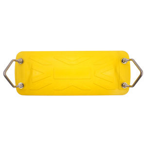 Tabla de balancín de goma de 44x17x3.5cm con placa de acero para equipos de juegos al aire libre, capacidad de carga de 500 libras - Product Image 1