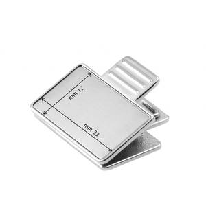 Presse-papiers rectangulaire en métal, petit format, fournitures de bureau - Product Image 2