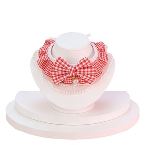 Écharpe de luxe PETNORA faite à la <span class=keywords><strong>main</strong></span> style princesse rayée toutes saisons <span class=keywords><strong>pour</strong></span> Halloween et Noël, bavoir en dentelle <span class=keywords><strong>pour</strong></span> chat et <span class=keywords><strong>chien</strong></span>, bandanas <span class=keywords><strong>pour</strong></span> animaux de compagnie - Product Image 5