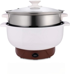 Mini-cocotte électrique en fonte 2,6 L, antiadhésive, pour hôtels et camping-cars, avec poignée, pour nouilles et plats variés - Product Image 1