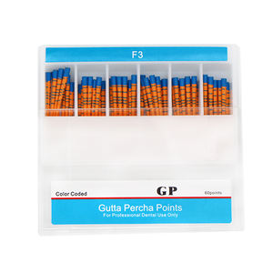60 punti pz/scatola di guttaperca dentale F1 F2 F3 F4 F5 fornitore di materiale dentale punti guttaperca - Product Image 4