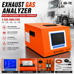Analyseur d'émissions de fumée portable pour véhicules diesel, analyseur de gaz d'échappement, <span class=keywords><strong>opacimètre</strong></span> - Product Image 6
