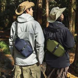 Bolso de Pecho Unisex WePower Primavera 2025, Bolso Cruzado Impermeable con Correa Desmontable, Color Sólido, Bolsillo Interior con Cremallera - Product Image 1