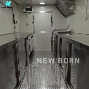 Carrito de aperitivos para perritos calientes móvil personalizado, camión de comida con pollo frito, pizzería, cocina totalmente equipada, remolque de concesión a la venta, barato - Product Image 6