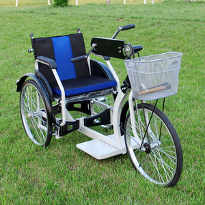 Tricycle pliable pour personne <span class=keywords><strong>handicapés</strong></span>, nouveau modèle, bicyclette avec fauteuil roulant pliable, tout nouveau design - Product Image 3