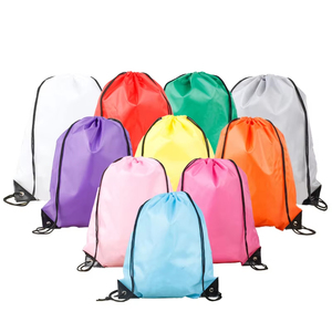 Promotional Wholesale Custom Draw String Bag 210D Polyester Sport Backpack Drawstring Gym Bag for Travel Storage