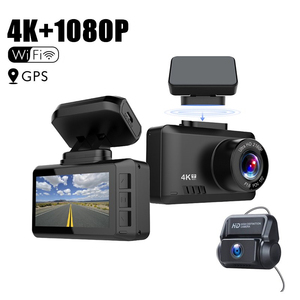 Caméras de recul cachées OEM 2 objectifs <span class=keywords><strong>Sony</strong></span> <span class=keywords><strong>4K</strong></span> GPS Boîte noire de voiture Surveillance de stationnement Wifi Caméra de tableau de bord DVR de voiture - Product Image 1