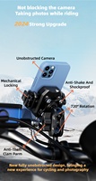 Support de téléphone universel Kewig à dégagement rapide, réglable à 360°, anti-vibration, antivol pour moto et vélo