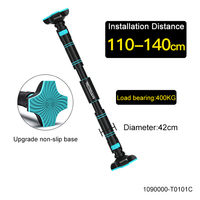 Barre de traction horizontale pour porte, équipement d'exercice personnalisé, barre de traction horizontale